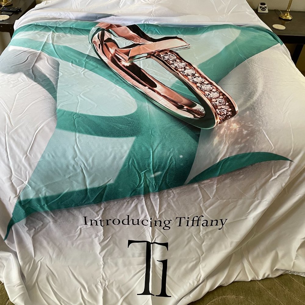 Tiffany & Co T1 Light Box Fabric Insert. Very large 9'6" x 7'9"